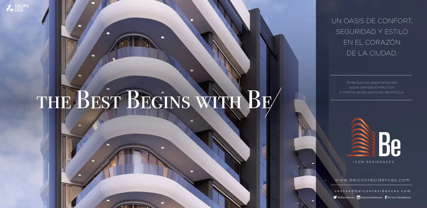 Pieza gráfica de Be Icon Residences