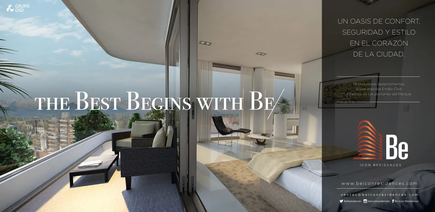 Pieza gráfica de Be Icon Residences